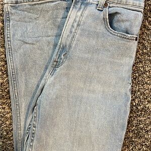 Abercrombie Light Blue Ankle Straight Curve Love Jeans